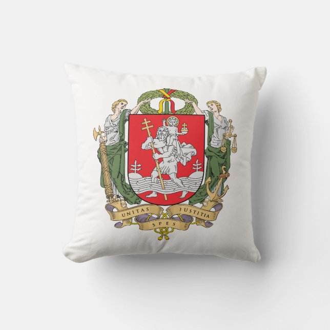 Wappen von Vilnius, Litauen, Keuchkiefer Kissen (Vorderseite)