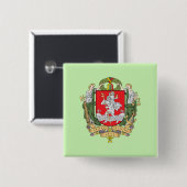 Wappen von Vilnius, Litauen Knopf Button (Vorne & Hinten)