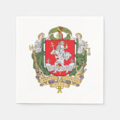 Wappen von Vilnius, Litauen Napkins Serviette (Vorderseite)