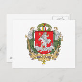 Wappen von Vilnius, Litauen Postkarte (Vorne/Hinten)