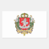 Wappen von Vilnius, Litauen Rechteckiger Aufkleber (Vorderseite)