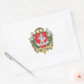 Wappen von Vilnius, Litauen Rechteckiger Aufkleber (Umschlag)