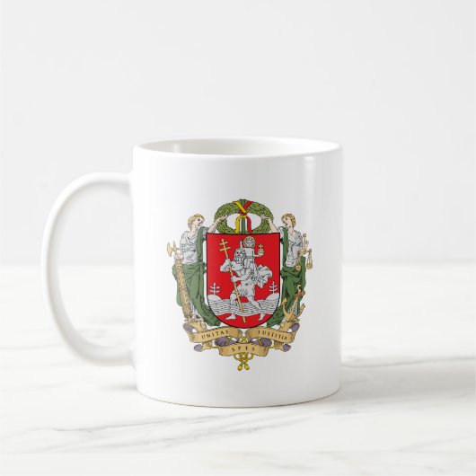 Wappen von Vilnius, Litauen Tasse des Kaffees (Links)