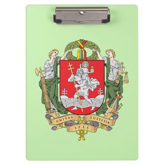Wappen von Vilnius, Litauen Zwischenablage Klemmbrett (Vorderseite)