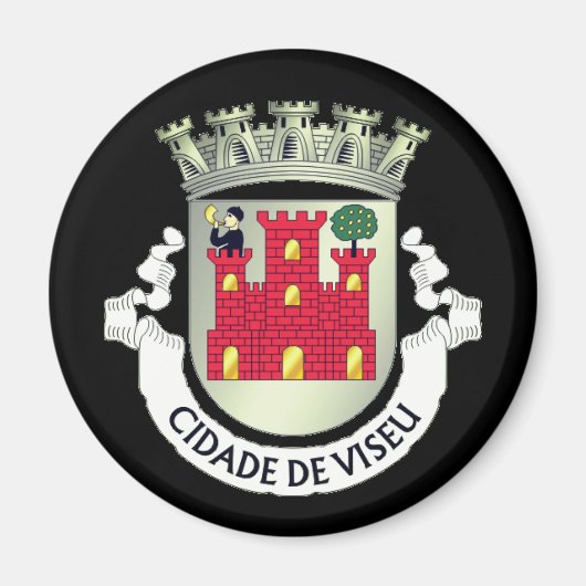 Wappen von Viseu, PORTUGAL Magnet (Vorne)