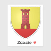 Wappen von Vitrolles, Bouches-du-Rhône Aufkleber (Blatt)