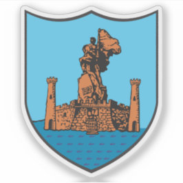 Wappen von Vlorë, Albanien Aufkleber