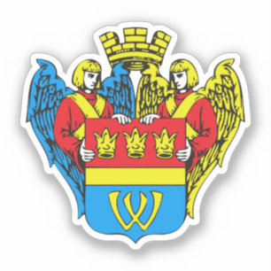 Wappen von Vyborg, Russland Aufkleber