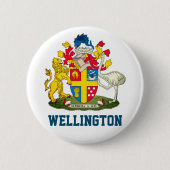 Wappen von Wellington, Neuseeland Button (Vorderseite)
