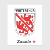 Wappen von Winterthur, Schweiz Aufkleber (Blatt)