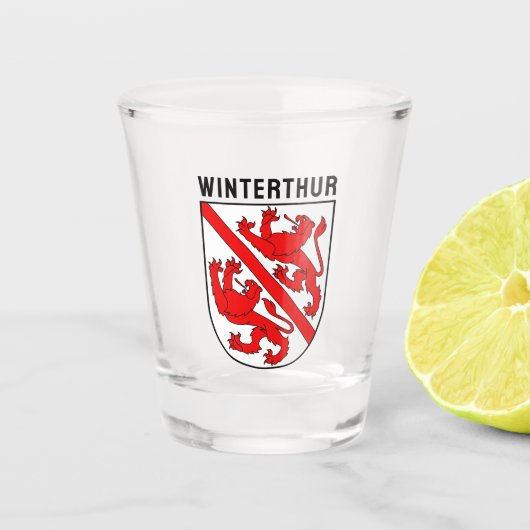 Wappen von Winterthur, Schweiz Schnapsglas (Vorderseite)