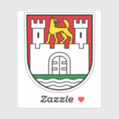 Wappen von Wolfsburg, Deutschland Aufkleber (Blatt)