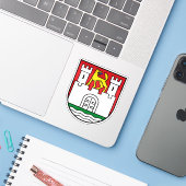 Wappen von Wolfsburg, Deutschland Aufkleber (Laptop mit iPhone)