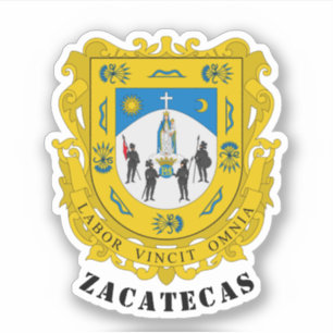 Wappen von Zacatecas, Mexiko Aufkleber