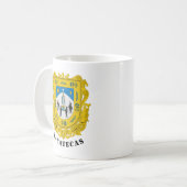 Wappen von Zacatecas, Mexiko Kaffeetasse (Vorderseite Links)