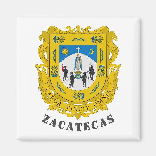 Wappen von Zacatecas, Mexiko Magnet (Vorne)