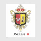Wappen von Zamora de Hidalgo, Michoacán, Mexiko Aufkleber (Blatt)