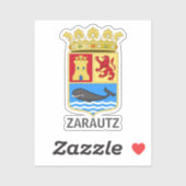 Wappen von Zarautz - Gipuzkoa Aufkleber (Blatt)