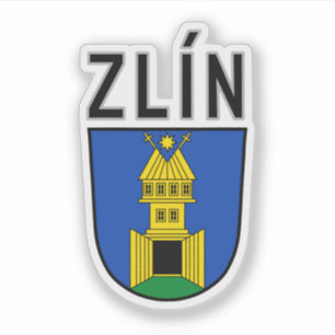 Wappen von Zlín, Tschechische Republik Aufkleber