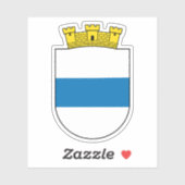 Wappen von Zug, Schweiz Aufkleber (Blatt)