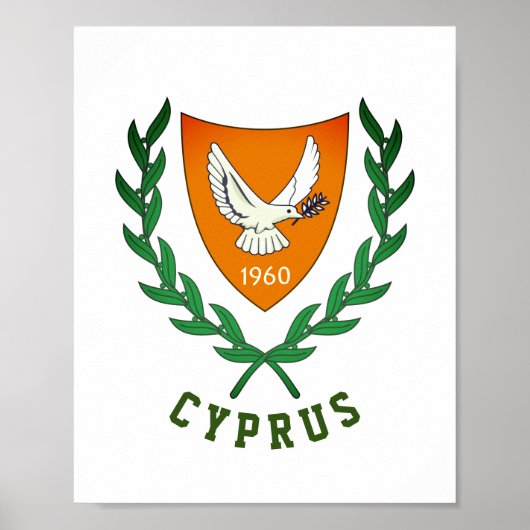 Wappen von ZYPERN Poster (Vorne)