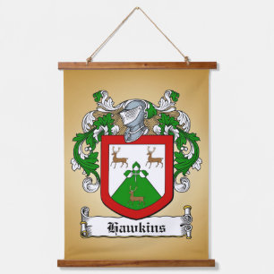 Wappen-Wappen Wandteppich Mit Holzrahmen