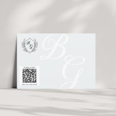 Wappen Wedding Monogram QR Details Begleitkarte