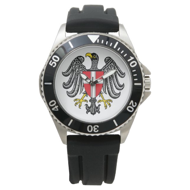 Wappen Wiens (Österreich) Armbanduhr (Vorderseite)