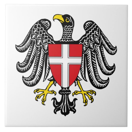 Wappen Wiens (Österreich) Fliese (Vorderseite)