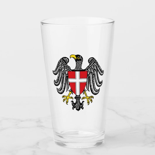 Wappen Wiens (Österreich) Glas (Vorderseite)