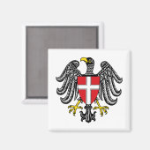 Wappen Wiens (Österreich) Magnet (Vorderseite/Rückseite)