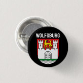 Wappen Wolfsburg, Deutschland Button (Vorne & Hinten)