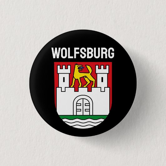 Wappen Wolfsburg, Deutschland Button (Vorderseite)