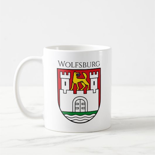 Wappen Wolfsburg, Deutschland Kaffeetasse (Links)