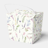 Wappen zur Wildblume von Wasserfarben Geschenkschachtel (Rückseite)
