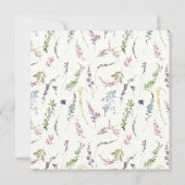 Wappen zur Wildblume von Wasserfarben Save The Date (Rückseite)