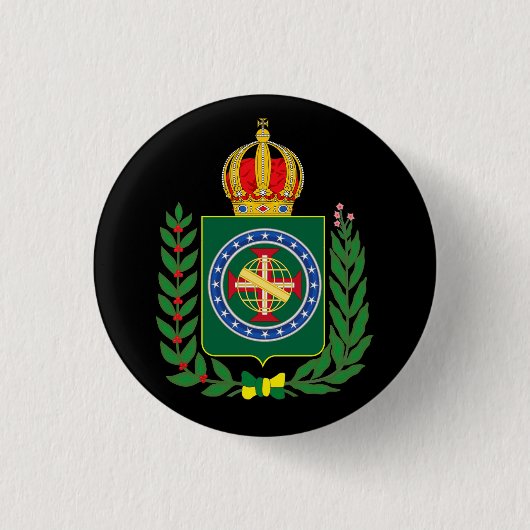Wappen - Zweites Reich Brasiliens Button (Vorderseite)
