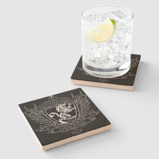 Wappencoat des Untersetzer (Seitenansicht)