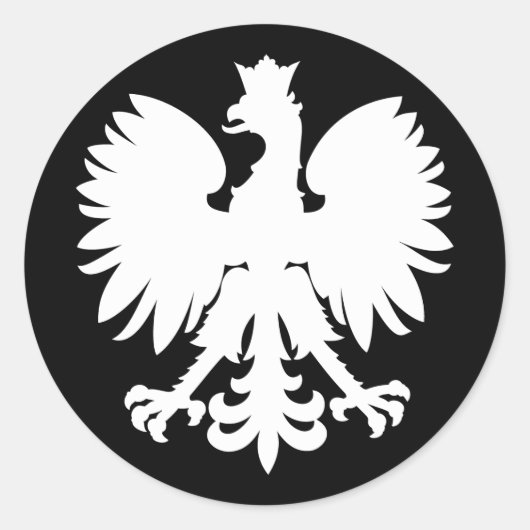 Wappeneagle Runder Aufkleber (Vorderseite)