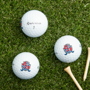 Wappengrafik E-Monogramm Edward-Vogelfarbbälle Golfball