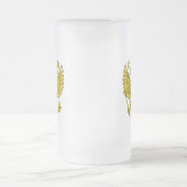 Wappenkatze der Russischen Föderation Mattglas Bierglas (Mittel)