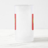 Wappenkatze der Russischen Föderation Mattglas Bierglas (Mittel)