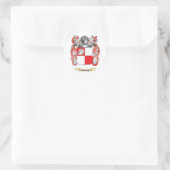Wappenkittel (Familienwappen) Runder Aufkleber (Tasche)