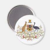 Wappenkleid aus Vintagem Australien Magnet (Vorderseite/Rückseite)