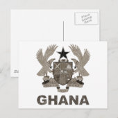 Wappenkleidung aus Vintagem Ghana Postkarte (Vorne/Hinten)