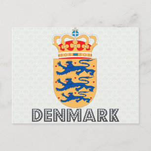 Wappenkleidung Dänemarks Postkarte