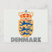 Wappenkleidung Dänemarks Postkarte (Vorderseite)