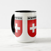 Wappenkleidung der Schweiz | Schweiz Tasse (Vorderseite Links)