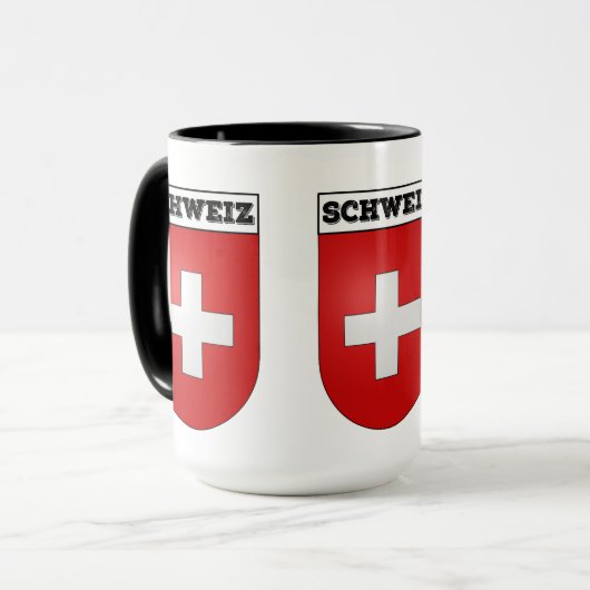 Wappenkleidung der Schweiz | Schweiz Tasse (Vorderseite Links)