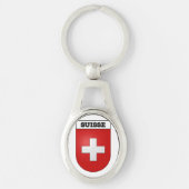Wappenkleidung der Schweiz | Schweizer Flagge Schlüsselanhänger (Vorderseite)